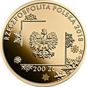 Poland 200 Zlotych Polish Olympic Team in PyeongChang 2018 MW Proof Y# 1006 RZECZPOSPOLITA POSLKA 2018 MW 200 ZŁ coin obverse Poland 200 Zlotych Polish Olympic Team in PyeongChang 2018 MW Proof Y# 1006 RZECZPOSPOLITA POSLKA 2018 MW 200 ZŁ coin obverse