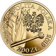 Poland 200 Zlotych Hetman Stefan Czarniecki 2019 MW Proof 420 ROCZNICA URODZIN HETMANA STEFANA CZARNIECKIEGO coin reverse