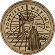 Poland 200 Zlotych John Paul II 2002 MW Proof Y# 438 PONTIFEX MAXIMUS coin reverse