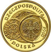 Poland 200 Zlotych The 1000th Anniversary of the Convention in Gniezno 2000 Proof Y# 386 RZECZPOSPOLITA 200 ZŁ POLSKA 2000 MW coin obverse