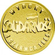 Poland 25 Zlotych General Elections 2009 MW Proof Y# 682 W Y B O R Y SOLIDANOŚĆ 4 CZERWCA 1989 coin reverse Poland 25 Zlotych General Elections 2009 MW Proof Y# 682 W Y B O R Y SOLIDANOŚĆ 4 CZERWCA 1989 coin reverse
