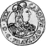 Poland 3 Ducat (Karol X Gustaw Swedish Occupation) CAROLVS GVSTAVUS D G REX coin obverse Poland 3 Ducat (Karol X Gustaw Swedish Occupation) CAROLVS GVSTAVUS D G REX coin obverse