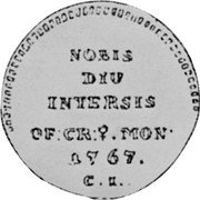 Poland 3 Groschen (Stanislaus Augustus Pattern Coin) KM# Pn79 NOBIS DIU INTERSIS OF CR MON 1767 C I coin reverse Poland 3 Groschen (Stanislaus Augustus Pattern Coin) KM# Pn79 NOBIS DIU INTERSIS OF CR MON 1767 C I coin reverse