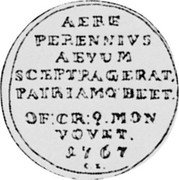 Poland 3 Groschen Stanislaus Augustus Pattern Coin 1767 CI KM# Pn71 AERE PERENNIVS AEVUM SCEPTRAGERAT PATRIAMO BEET OF CR 9 MON VOVET 1767 C I coin reverse Poland 3 Groschen Stanislaus Augustus Pattern Coin 1767 CI KM# Pn71 AERE PERENNIVS AEVUM SCEPTRAGERAT PATRIAMO BEET OF CR 9 MON VOVET 1767 C I coin reverse