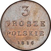 Poland 3 Grosze Pattern 1816 IB KM# Pn130 3 GROSZE POLSKIE 1816 coin reverse Poland 3 Grosze Pattern 1816 IB KM# Pn130 3 GROSZE POLSKIE 1816 coin reverse