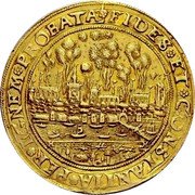 Poland 5 Ducat Torun Under Siege 1629  FIDES ET CONSTANTIA PER IGNEN PROBATA coin reverse Poland 5 Ducat Torun Under Siege 1629  FIDES ET CONSTANTIA PER IGNEN PROBATA coin reverse