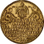 Poland 5 Ducat Torun Under Siege. Sigismund III 1629  THORVNIA HOSTILITER OPPVGNA TA ET DEI AVXILIO FOR TITER A CIVIBVS DE FENSA DIE XVI FEBR ANNO MDCXXIX H L coin obverse Poland 5 Ducat Torun Under Siege. Sigismund III 1629  THORVNIA HOSTILITER OPPVGNA TA ET DEI AVXILIO FOR TITER A CIVIBVS DE FENSA DIE XVI FEBR ANNO MDCXXIX H L coin obverse