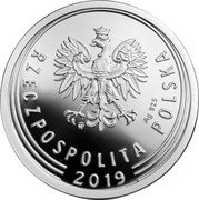 Poland 5 Groszy One Hundred Years of the Zloty 2019 MW Proof; all in proof set MW AG 925 RZECZPOSPOLITA POLSKA 2019 coin obverse Poland 5 Groszy One Hundred Years of the Zloty 2019 MW Proof; all in proof set MW AG 925 RZECZPOSPOLITA POLSKA 2019 coin obverse