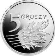 Poland 5 Groszy One Hundred Years of the Zloty 2019 MW Proof; all in proof set 5 GROSZY coin reverse Poland 5 Groszy One Hundred Years of the Zloty 2019 MW Proof; all in proof set 5 GROSZY coin reverse