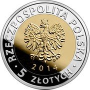 Poland 5 Zlotych The Royal Castle in Warsaw 2014 MW Y# 913 RZECZPOSPOLITA POLSKA MW 2014 5 ZLOTYCH coin obverse Poland 5 Zlotych The Royal Castle in Warsaw 2014 MW Y# 913 RZECZPOSPOLITA POLSKA MW 2014 5 ZLOTYCH coin obverse