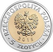 Poland 5 Zlotych Bydgoszcz Canal 2015 MW Y# 926 RZECZPOSPOLITA POLSKA MW 2015 5 ZŁOTYCH coin obverse