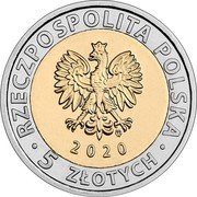 Poland 5 Zlotych St. Mary’s Basilica 2020 MW RZECZPOSPOLITA POLSKA MW 2020 5 ZŁOTYCH coin obverse Poland 5 Zlotych St. Mary’s Basilica 2020 MW RZECZPOSPOLITA POLSKA MW 2020 5 ZŁOTYCH coin obverse
