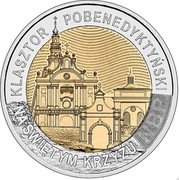 Poland 5 Zlotych The Former Benedictine Monastery on Swiety Krzyz Mount 2022 MW KLASZTOR POBENEDYKTYŃSKI NA ŚWIĘTYM KRZYŻU NBP coin reverse Poland 5 Zlotych The Former Benedictine Monastery on Swiety Krzyz Mount 2022 MW KLASZTOR POBENEDYKTYŃSKI NA ŚWIĘTYM KRZYŻU NBP coin reverse