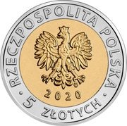 Poland 5 Zlotyсh The Branicki Palace in Bialystok 2020 MW RZECZPOSPOLITA POLSKA MW 2020 5 ZŁOTYCH coin obverse Poland 5 Zlotyсh The Branicki Palace in Bialystok 2020 MW RZECZPOSPOLITA POLSKA MW 2020 5 ZŁOTYCH coin obverse