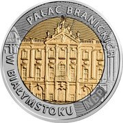 Poland 5 Zlotyсh The Branicki Palace in Bialystok 2020 MW PAŁAC BRANICKICH W BIAŁYMSTOKU NBP coin reverse Poland 5 Zlotyсh The Branicki Palace in Bialystok 2020 MW PAŁAC BRANICKICH W BIAŁYMSTOKU NBP coin reverse