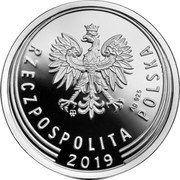 Poland 50 Groszy One Hundred Years of the Zloty 2019 MW Proof; all in proof set MW AG 925 RZECZPOSPOLITA POLSKA 2019 coin obverse Poland 50 Groszy One Hundred Years of the Zloty 2019 MW Proof; all in proof set MW AG 925 RZECZPOSPOLITA POLSKA 2019 coin obverse