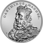 Poland 50 Zlotych Casimir the Great 2014 MW Y# 898 CASIMIRUS MAGNUS H. coin reverse Poland 50 Zlotych Casimir the Great 2014 MW Y# 898 CASIMIRUS MAGNUS H. coin reverse