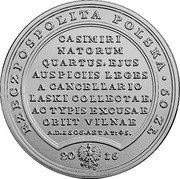 Poland 50 Zlotych John Alexander Jagiellon 2016 MW Y# 963 RZECZPOSPOLITA POLSKA 50 ZŁ 2016 MW CASIMIRI NATORUM QUARTUS, EJUS AUSPICIIS LEGES A CANCELLARIO LASKI COLLECTAE, AC TYPIS EXCUSAE OBIIT VILNAE A.D.I506.AETAT:45. coin obverse Poland 50 Zlotych John Alexander Jagiellon 2016 MW Y# 963 RZECZPOSPOLITA POLSKA 50 ZŁ 2016 MW CASIMIRI NATORUM QUARTUS, EJUS AUSPICIIS LEGES A CANCELLARIO LASKI COLLECTAE, AC TYPIS EXCUSAE OBIIT VILNAE A.D.I506.AETAT:45. coin obverse