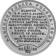 Poland 50 Zlotych Augustus II. Elector of Saxony 2022 Proof 022 50 ZŁ RZECZPOSPOLITA POLSKA coin obverse Poland 50 Zlotych Augustus II. Elector of Saxony 2022 Proof 022 50 ZŁ RZECZPOSPOLITA POLSKA coin obverse