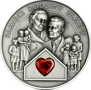 Poland 50 Zlotych (In Memory of the Ulma Family) PAMIĘCI RODZINY ULMÓW RK coin reverse