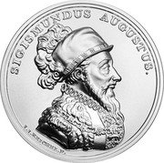 Poland 50 Zlotych Sigismund Augustus 2017 MW Y# 998 SIGISMUNDUS AUGUSTUS. I.I. REICHEL.F. coin reverse Poland 50 Zlotych Sigismund Augustus 2017 MW Y# 998 SIGISMUNDUS AUGUSTUS. I.I. REICHEL.F. coin reverse