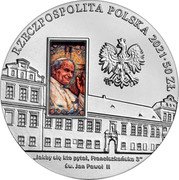 Poland 50 Zlotych The Bishop's Palace in Krakow 2021 MW Proof RZECZPOSPOLITA POLSKA 2021 50 ZŁ JADVYGA SIĘ KTO PYTAŁ, PRANCISZKAŃSKA 3 ŚW. JAN PAWEŁ II coin obverse Poland 50 Zlotych The Bishop's Palace in Krakow 2021 MW Proof RZECZPOSPOLITA POLSKA 2021 50 ZŁ JADVYGA SIĘ KTO PYTAŁ, PRANCISZKAŃSKA 3 ŚW. JAN PAWEŁ II coin obverse