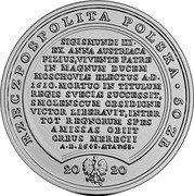 Poland 50 Zlotych Vladislaus IV 2020 MW RZECZPOSPOLITA POLSKA 50 ZŁ 20 20 MW SIGISMUNDI III EX ANNA AUSTRIACA FILIUS, VIVENTE PATRE IN MAGNUM DUCEM MOSCHOVIAE ELECTUS A D 1610. MORTUO IN TITULUM REGIS SVECIAE SUCCESSIT, SMOLENSCUM OBSIDIONE VICTOR LIBERAVIT, INTER TOT REGNORUM SPES AMISSAS OBIIT ORBUS MERECII A D 1648 AETAT 53 coin obverse Poland 50 Zlotych Vladislaus IV 2020 MW RZECZPOSPOLITA POLSKA 50 ZŁ 20 20 MW SIGISMUNDI III EX ANNA AUSTRIACA FILIUS, VIVENTE PATRE IN MAGNUM DUCEM MOSCHOVIAE ELECTUS A D 1610. MORTUO IN TITULUM REGIS SVECIAE SUCCESSIT, SMOLENSCUM OBSIDIONE VICTOR LIBERAVIT, INTER TOT REGNORUM SPES AMISSAS OBIIT ORBUS MERECII A D 1648 AETAT 53 coin obverse