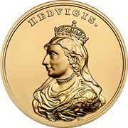 Poland 500 Zlotych Jadwiga of Anjou 2014 MW Y# 915 HEDWIGIS. H. coin reverse Poland 500 Zlotych Jadwiga of Anjou 2014 MW Y# 915 HEDWIGIS. H. coin reverse