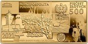 Poland 500 Zlotych Lech Kaczynski. It is Worth Being a Pole 2021 mw Proof RZECZPOSPOLITA POLSKA PIĘĆSET ZŁOTYCH 500 MW 2021 SOLIDARNOŚĆ coin obverse Poland 500 Zlotych Lech Kaczynski. It is Worth Being a Pole 2021 mw Proof RZECZPOSPOLITA POLSKA PIĘĆSET ZŁOTYCH 500 MW 2021 SOLIDARNOŚĆ coin obverse