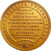 Poland 500 Zlotych Wladyslaw the Short 2013 MW Y# 868 RZECZPOSPOLITA POLSKA 500 ZŁ CASIMIRI CUJAVIAE DUCIS FILIUS, TER EXUL, ET REDUX IN PATRIAM, ET SOLIUM DISJECTAS REGNI PARTES COLLEGIT, ET JUNXIT. OBIIT A.DOMIN.1333. AETAT: 73. REG: 13. 2013 MW coin obverse Poland 500 Zlotych Wladyslaw the Short 2013 MW Y# 868 RZECZPOSPOLITA POLSKA 500 ZŁ CASIMIRI CUJAVIAE DUCIS FILIUS, TER EXUL, ET REDUX IN PATRIAM, ET SOLIUM DISJECTAS REGNI PARTES COLLEGIT, ET JUNXIT. OBIIT A.DOMIN.1333. AETAT: 73. REG: 13. 2013 MW coin obverse