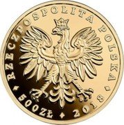 Poland 500 Zlotych (White-tailed Eagle) RZECZPOSPOLITA POLSKA MW 500 ZŁ 2018 coin obverse Poland 500 Zlotych (White-tailed Eagle) RZECZPOSPOLITA POLSKA MW 500 ZŁ 2018 coin obverse