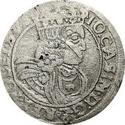 Poland 6 Groszy (Johann Casimir Coin) IO CASIM D G REX POL ET SVE coin obverse Poland 6 Groszy (Johann Casimir Coin) IO CASIM D G REX POL ET SVE coin obverse