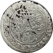 Poland 6 Groszy (Johann Casimir Coin) VI GRO ARGEN SEX REG POL 1662 AC PT coin reverse Poland 6 Groszy (Johann Casimir Coin) VI GRO ARGEN SEX REG POL 1662 AC PT coin reverse