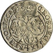 Poland 6 Groszy (Johann Casimir Coinage) VI GROS ARG SEX REG POL 1668 A T coin reverse Poland 6 Groszy (Johann Casimir Coinage) VI GROS ARG SEX REG POL 1668 A T coin reverse