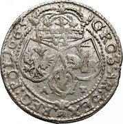 Poland 6 groszy (John II Casimir Vasa Coin) VI GROS AR SEX REG POL 1665 coin reverse Poland 6 groszy (John II Casimir Vasa Coin) VI GROS AR SEX REG POL 1665 coin reverse