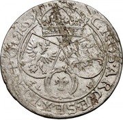 Poland 6 Groszy (John II Casimir Vasa Coinage) VI GROS ARGE SEX REG POL 1659 TL B coin reverse Poland 6 Groszy (John II Casimir Vasa Coinage) VI GROS ARGE SEX REG POL 1659 TL B coin reverse