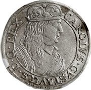 Poland 6 Groszy (Karol X Gustaw Swedish Occupation) CAROLVS GVSTAVUS D G REX coin obverse Poland 6 Groszy (Karol X Gustaw Swedish Occupation) CAROLVS GVSTAVUS D G REX coin obverse