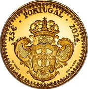 Portugal 7,5 Euro Jean V 2024 Proof 7,5 € PORTUGAL 2024 RUI VASQUEZ CASA DA MOEDA coin reverse Portugal 7,5 Euro Jean V 2024 Proof 7,5 € PORTUGAL 2024 RUI VASQUEZ CASA DA MOEDA coin reverse