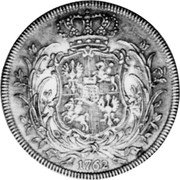 Poland 8 Zlotych (Pattern Coin) KM# Pn49 1762 coin reverse Poland 8 Zlotych (Pattern Coin) KM# Pn49 1762 coin reverse