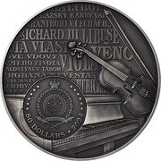 Niue 80 Dollars 200th Anniversary of the Birth of Bedrich Smetana 2024 ♛Čᴍ ČM PUBLIC SEAL OF NIUE ATUA NIUE TUKULAGI 80 DOLLARS 2024 DALIBOR, PRAGUE CARNIVAL, BRANIBORS IN CZECH, RICHARD III, LIBUŠE, MÁ VLAST – MY FATHERLAND, THE TWO WIDOWS, FROM MY LIFE, VALDŠTÝN'S CAMP, VIOLA, VĚNO, THE BARTERED BRIDE, THE SECRET, THE DEVIL'S WALL, THE KISS coin obverse Niue 80 Dollars 200th Anniversary of the Birth of Bedrich Smetana 2024 ♛Čᴍ ČM PUBLIC SEAL OF NIUE ATUA NIUE TUKULAGI 80 DOLLARS 2024 DALIBOR, PRAGUE CARNIVAL, BRANIBORS IN CZECH, RICHARD III, LIBUŠE, MÁ VLAST – MY FATHERLAND, THE TWO WIDOWS, FROM MY LIFE, VALDŠTÝN'S CAMP, VIOLA, VĚNO, THE BARTERED BRIDE, THE SECRET, THE DEVIL'S WALL, THE KISS coin obverse