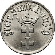 Poland 1/2 Gulden (Free City of Danzig) KM# 153 FREIE STADT DANZIG coin obverse Poland 1/2 Gulden (Free City of Danzig) KM# 153 FREIE STADT DANZIG coin obverse