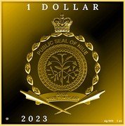 Niue 1 Dollar (Charles III Starry Night Over the Rhone) 1 DOLLAR PUBLIC SEAL OF NIUE ATUA NIUE TUKULAGI MW 2023 AG 999 1 OZ coin obverse Niue 1 Dollar (Charles III Starry Night Over the Rhone) 1 DOLLAR PUBLIC SEAL OF NIUE ATUA NIUE TUKULAGI MW 2023 AG 999 1 OZ coin obverse