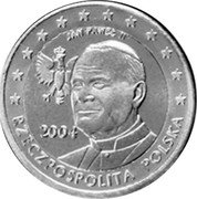 Poland 1 Euro 2004 X# Pn7 Republic JAN PAWEŁ II 2004 RZECZPOSPOLITA POLSKA coin obverse Poland 1 Euro 2004 X# Pn7 Republic JAN PAWEŁ II 2004 RZECZPOSPOLITA POLSKA coin obverse