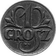 Poland 1 Grosz Pattern Coin 1923 W 1 GROSZ K N coin reverse Poland 1 Grosz Pattern Coin 1923 W 1 GROSZ K N coin reverse