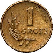 Poland 1 Grosz (Proba Coin) KM# Pr2 1 GROSZ PRÓBA coin reverse Poland 1 Grosz (Proba Coin) KM# Pr2 1 GROSZ PRÓBA coin reverse