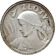 Poland 1 Zloty Girl. Essai 1924 KM# Pn254 1 ZŁOTY ESSAI coin reverse Poland 1 Zloty Girl. Essai 1924 KM# Pn254 1 ZŁOTY ESSAI coin reverse