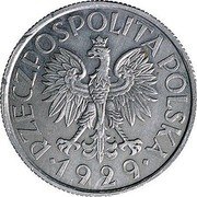 Poland 1 Zloty Pattern Coin 1929 KM# Pn321 RZECZPOSPOLITA POLSKA 1929 coin obverse Poland 1 Zloty Pattern Coin 1929 KM# Pn321 RZECZPOSPOLITA POLSKA 1929 coin obverse