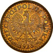 Poland 1 Zloty Pattern Coin 1928 KM# Pn297 RZECZPOSPOLITA POLSKA 1928 coin obverse Poland 1 Zloty Pattern Coin 1928 KM# Pn297 RZECZPOSPOLITA POLSKA 1928 coin obverse
