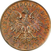Poland 1 Zloty (Queen Jadwiga. Trial Strike) KM# Pn326 RZECZPOSPOLITA POLSKA 1 ZŁOTY 1 1932 coin obverse Poland 1 Zloty (Queen Jadwiga. Trial Strike) KM# Pn326 RZECZPOSPOLITA POLSKA 1 ZŁOTY 1 1932 coin obverse