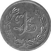 Poland 1 Zloty Spoldzielnia 45 P. S. KRES Rowne ND (1925-1939)  1 Z coin reverse Poland 1 Zloty Spoldzielnia 45 P. S. KRES Rowne ND (1925-1939)  1 Z coin reverse